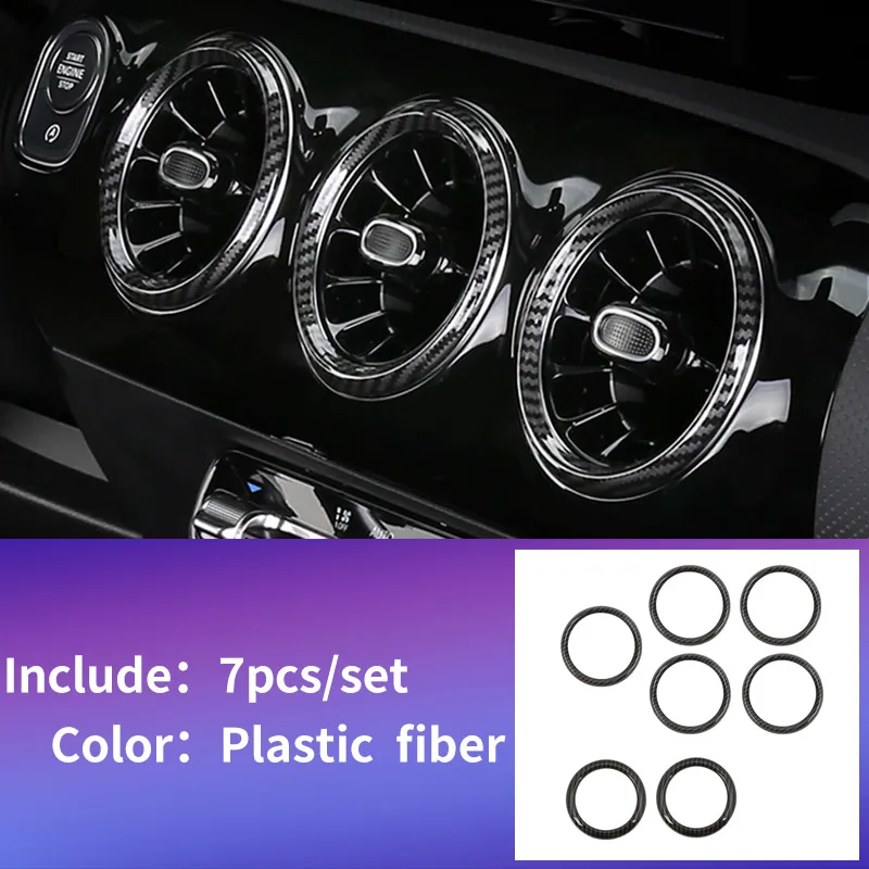 Инструмент розеток для Mercedes w177 amg/classe mercedes classe w177 clase планки/a180 Mercedes a класса w177 аксессуары - Название цвета: plastic fiber 7pcs