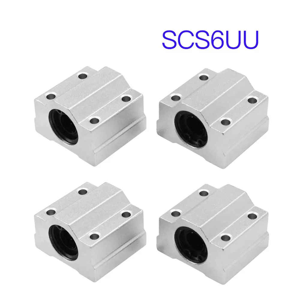 4 шт. SCS6UU SCS8UU SCS10UU SCS12UU SCS16UU SCS20UU Линейный шарикоподшипник блок ЧПУ маршрутизатор 3d принтер части