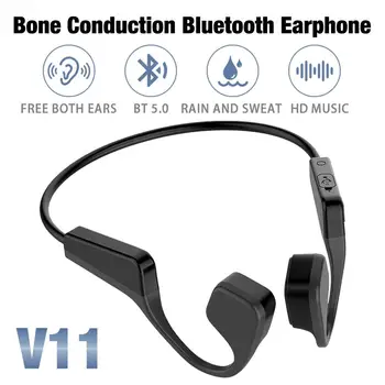 

V11 Bluetooth 5.0 Earphone Waterproof Portable Headset Bone Conduction Noise Reduction Headphone for IOS Android Smartphones