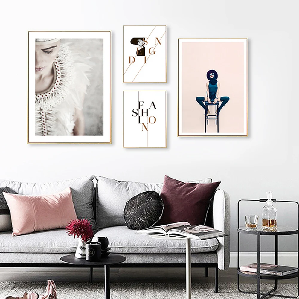 Giraffe in Dress Classical Canvas Paintings On the Wall Art Posters And Printing Wall Pictures for Living Room Home Unstertched