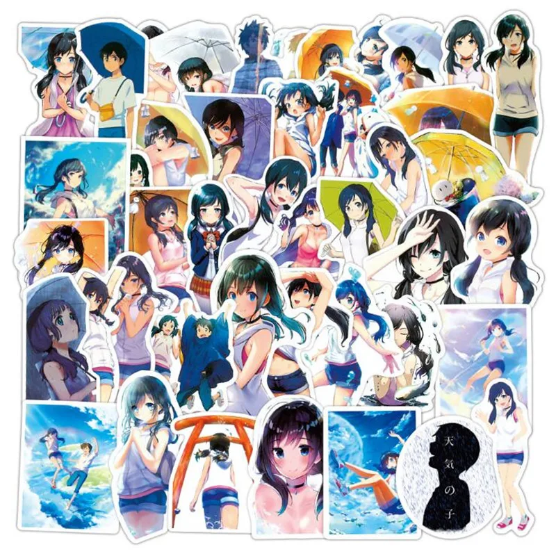 

10/30/50PCS Weather Son Anime Cute Character Graffiti Cartoon Graffiti Laptop Waterproof Sticker Decorative Toy Wholesale