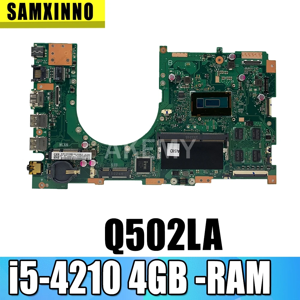 Q502LA motherboard i5-4210 4GB Memory REV 2.0 For Asus Q502 Q502L Laptop Mainboard | Компьютеры и офис