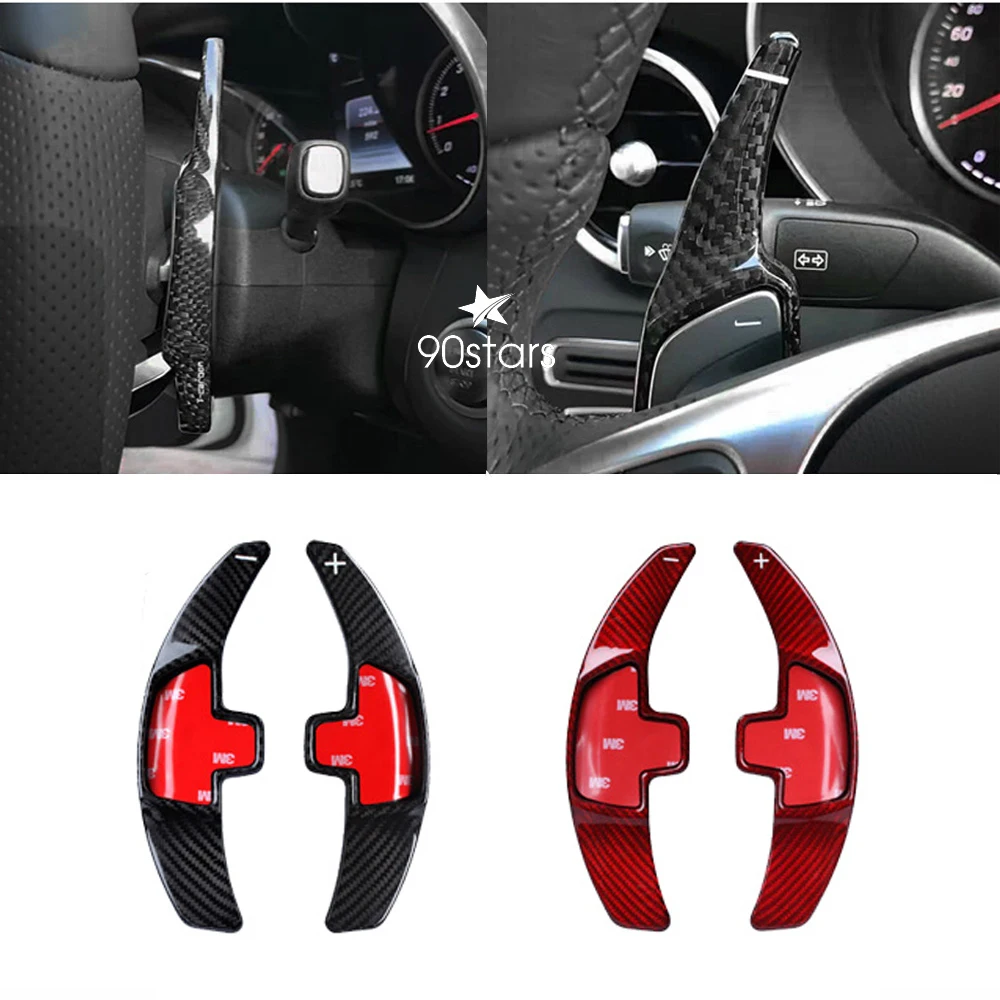 Весло рулевого колеса из углеродного волокна для Mercedes Benz A B C E CLA CLS M GL Class GLK SLK W176 W246