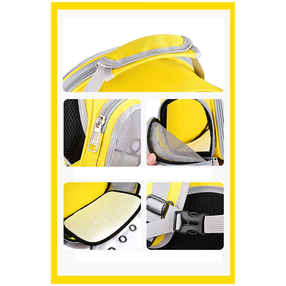 Breathable Pet Carrier Bag Clear Cat Bag Carrying Dog Bag Outdoor Travel Portable Breathable Capsule Cat Puppy Pet Backpack