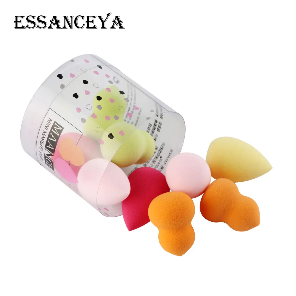 ESSANCEYA 10 шт./кор. мини спонж для нанесения основы под макияж пудра гладкая красота