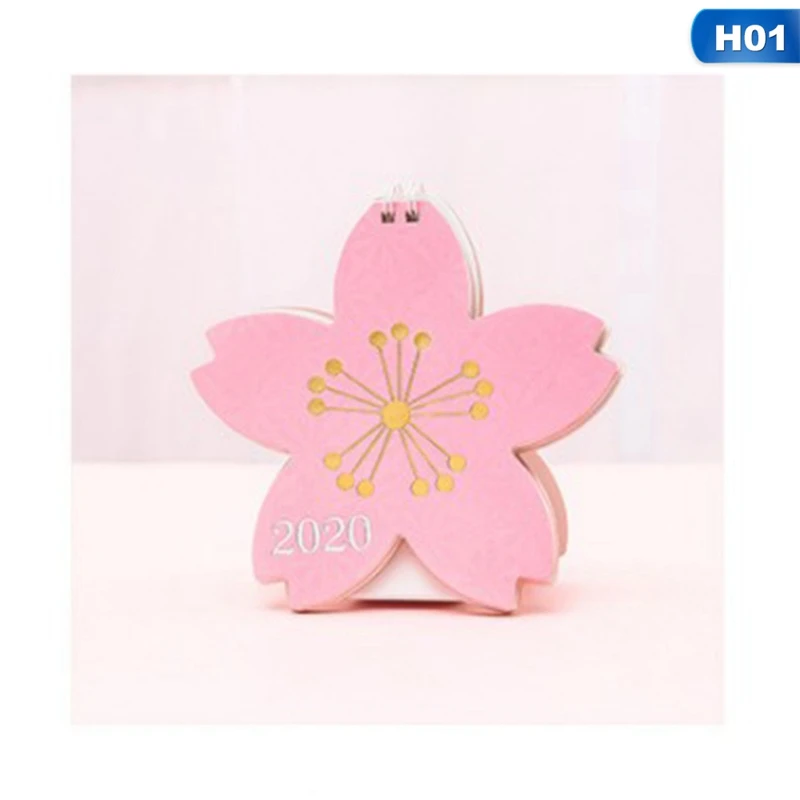 Милый Настольный календарь года с мультяшным рисунком Kawaii, форма единорога, школьный настольный календарь, планировщик, канцелярские принадлежности