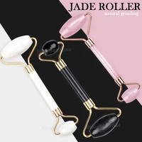 Massager Jade Roller For Face Rose Quartz Facial Lifting Massage Natural Stone Beauty Slimming Skin Care Tool