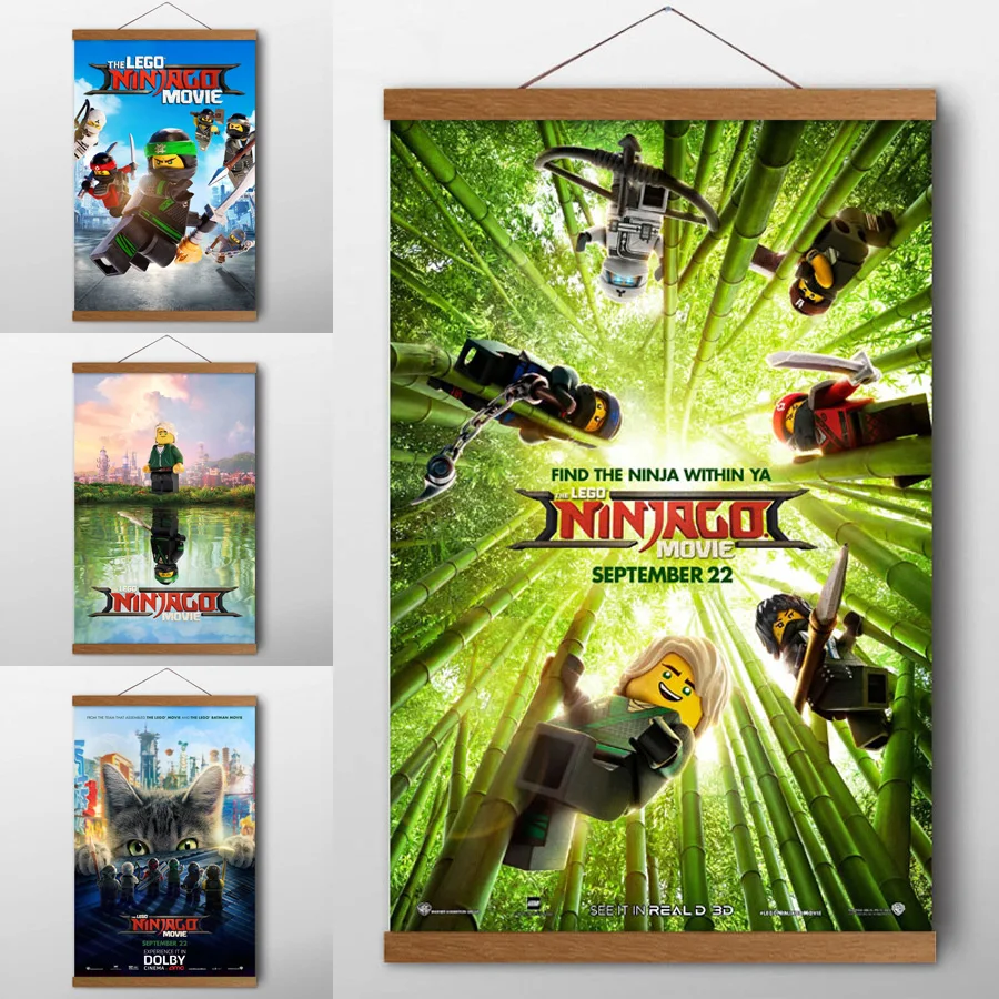 Плакаты и принты Lego Ninjago из мультфильма настенные художественные картины на
