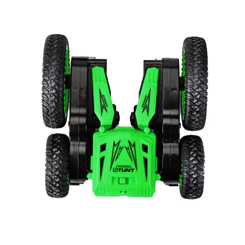 green Автомобиль с дистанционным управлением, Радиоуправляемый трюк, игрушечный автомобиль для детей, 2,4 ГГц, Радиоуправляемый трюк, внедорожник, монстр-Трак с поворотом на 360 градусов, игрушечные машинки - Цвет: green
