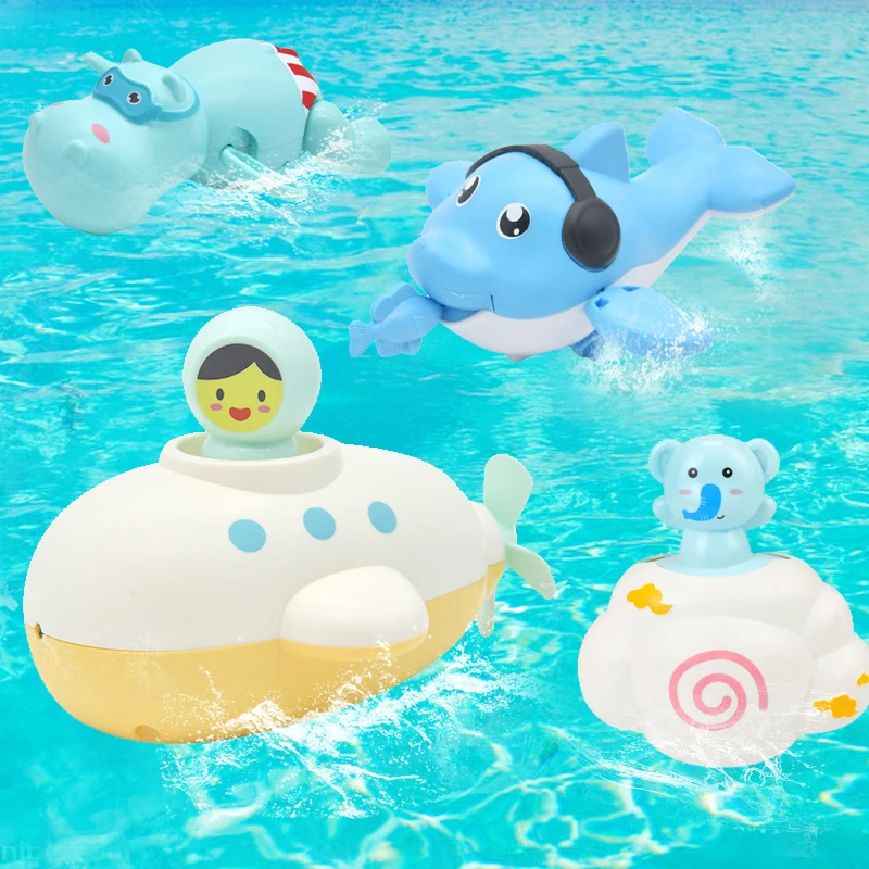 

1PC Cute Cartoon Animal Tortoise Classic Baby Water Toy Infant Swim Turtle Wound-up Chain Clockwork Kids Beach Bath Toys