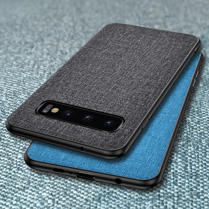 Тканевый чехол для Samsung galaxy S10 S8 S9 Plus Lite S10E S7 edge Note 8 9 10 Pro мягкие силиконовые