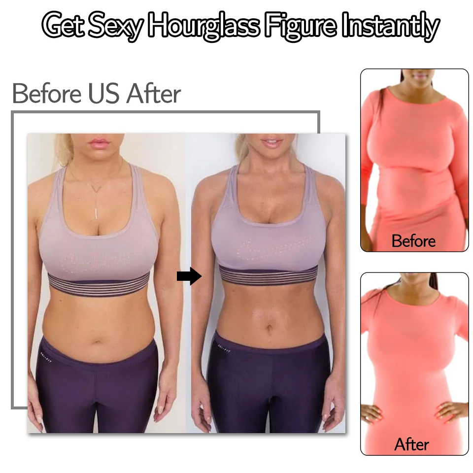 Women Waist Trainer Corset Vest Body Shaper Weight Loss Sweat Sauna Suit Compression Vest Workout Tank Tops Slimming Shapewear tummy control shapewear