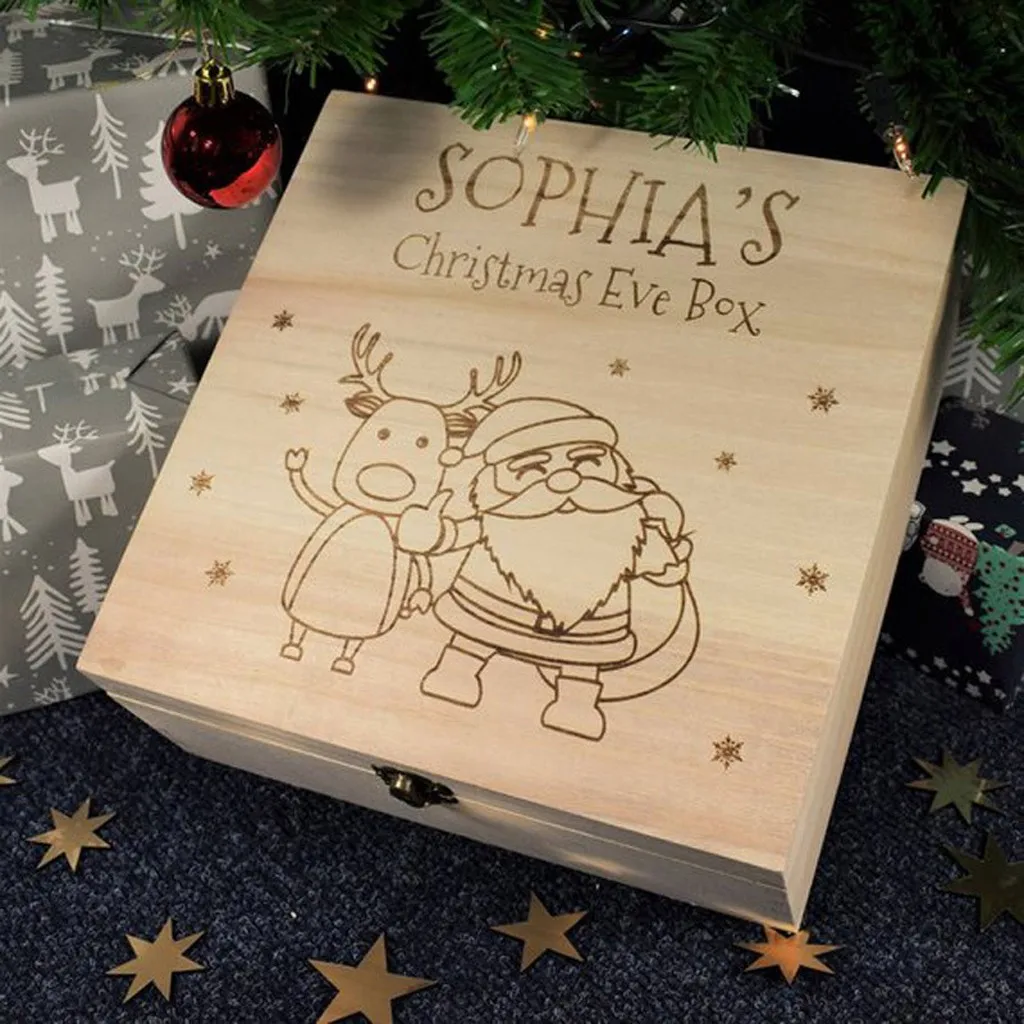 Рождественский деревянный кленовый, Деревянный Подарочная коробка Push-Pull упаковочная коробка для колец палка подарок