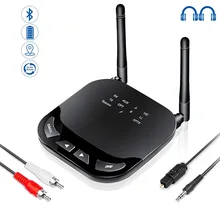 80 м Bluetooth 5,0 передатчик приемник обход 3в1 AptX низкая задержка HD ТВ автомобильный ПК аудио беспроводной адаптер RCA 3,5 мм AUX Jack