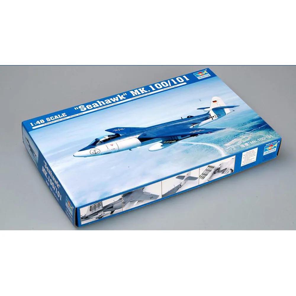 Trumpeter масштаб 1/48 британский Hawker Sea Hawk FGA.Mk.6 Mk.100/101 самолет игрушечная пластиковая