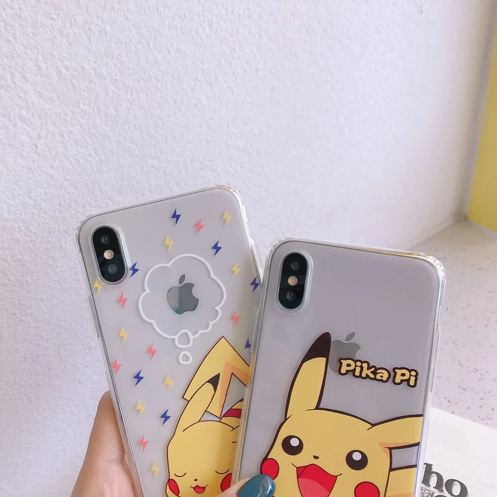 

yellow foriPhone 11 11promax x XR XS Max 7plus 8plus 7 8 6 6s plus transparent TPU waterproof and dustproof Soft shell