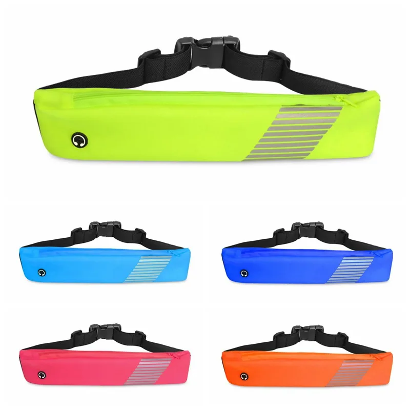 Outdoor Sports Running Reflective Jogging Waist Pockets Elastic Waterproof Invisible Running Bag Sports Pockets