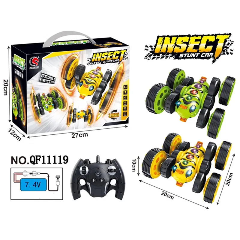 

2.4G Electric Remote Control Car Double Side Driving Stunt Car 360 Degree Overturn Climbing Light Music Drift Racing RC car