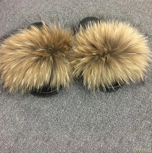 

Women's Furry Slippers Ladies Cute Plush Fox Hair Fluffy Slippers Women's Fur Slippers Winter Warm Slippers for Women Hot
