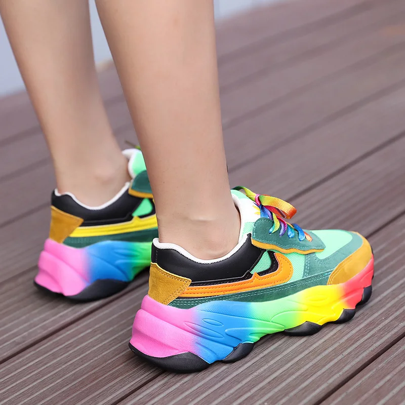 Tangoos Rubber Rainbow shoes Lace-up 