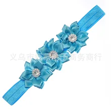 Детские украшения в европейском и американском стиле; многоугольная повязка на голову для малышей; аксессуары; эластичная шифоновая повязка на голову