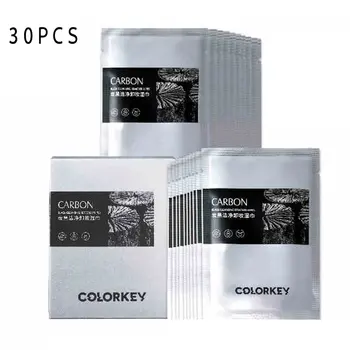 

Carbon Black Cleaning Make Up Remover Monolithic Package Disposable Eye Lip Face Mild Clean Make Up Remover 30pcs