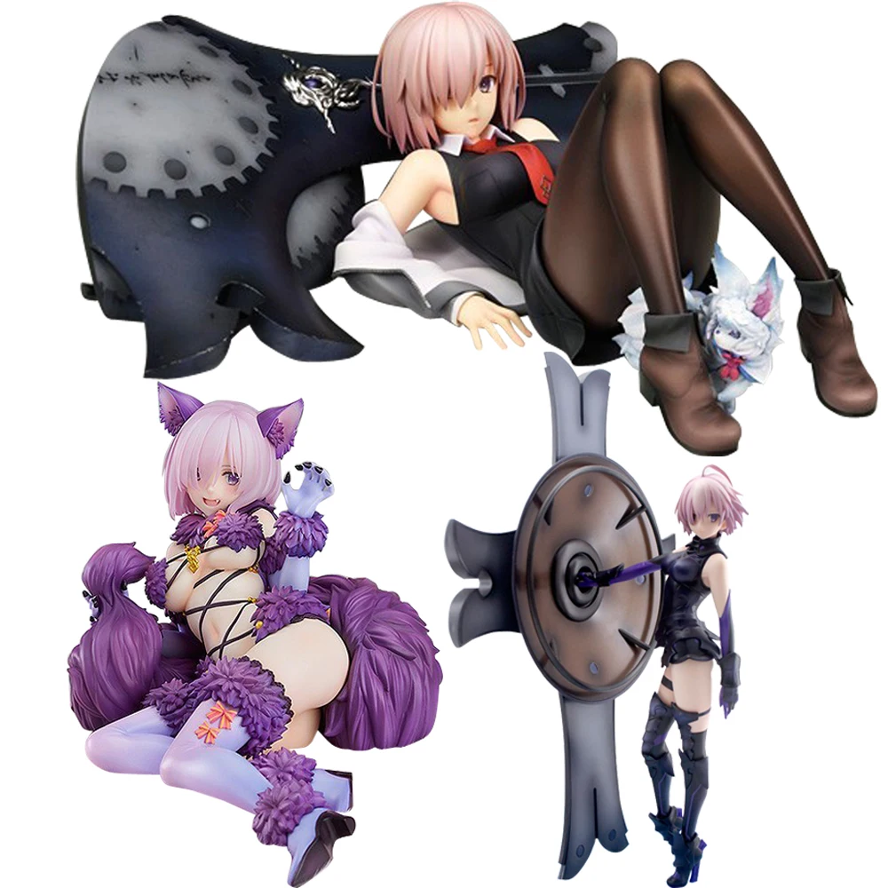 Экшн фигурки 12 см Mash Kyrielight cat girl Fate Grand Order Shielder Beast Sexy girls японские аниме ПВХ Фигурки