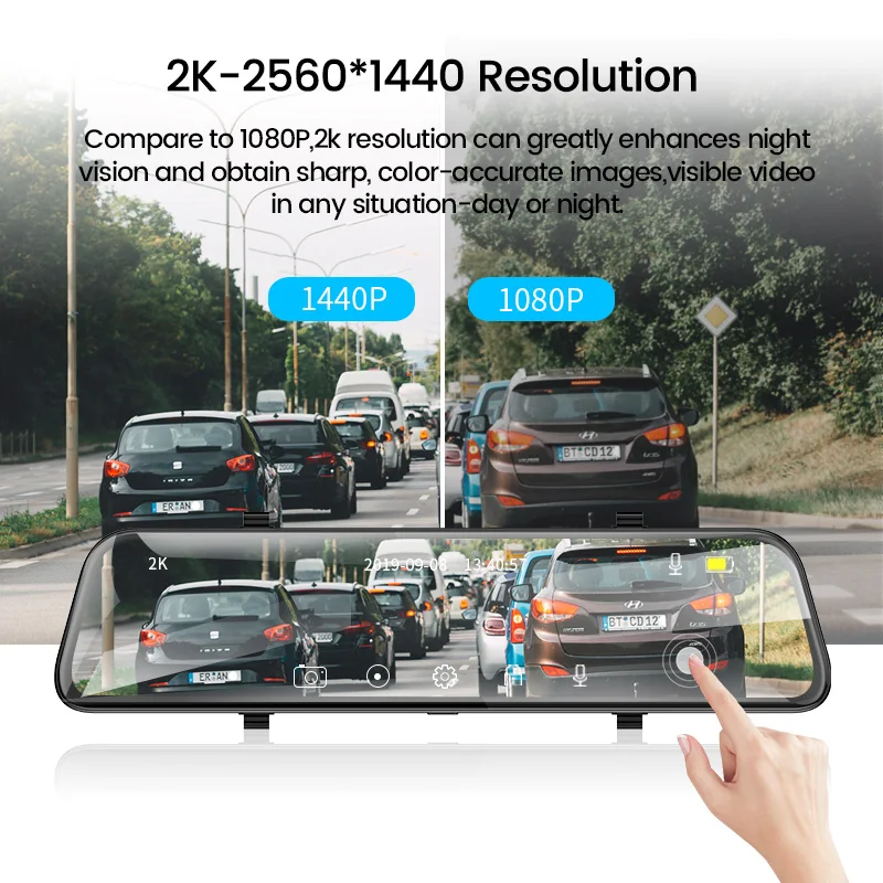 E-ACE A38 Auto Dvr 12 Inch 2K + 1080P video recorder Stream Media Rückspiegel Nachtsicht Auto kanzler Dual Objektiv Dash Cam E-ACE A38 Auto Dvr 12 Inch 2K + 1080P video recorder Stream Media Rückspiegel Nachtsicht Auto kanzler Dual Objektiv Dash Cam