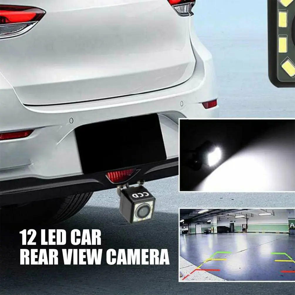 12 Led Hd Автомобильная камера заднего вида, камера заднего вида, парковочная камера ночного видения, водонепроницаемая автомобильная камера заднего вида, камера заднего вида