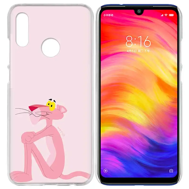07 Чехол для Xiaomi Redmi Note 7 7A фотоаппаратов моментальной печати 7S 6 6A 5 Y3 K20 mi 8 до 9 лет CC9 CC9E A1 A2 A3 играть F1 Lite Pro Plus Корея Розовая пантера с рисунком из мультфильмов - Цвет: 07
