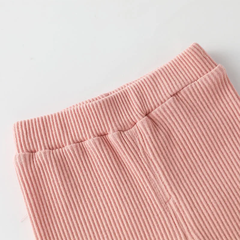 New Arrival 0-4T Baby Girls Leggings Cotton Big Pants Spring Autumn Kids Girls Pants Fashion Solid Long Trousers Children's Pant