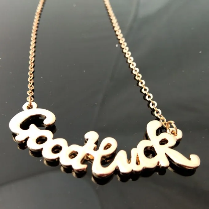 Women/'s Crystal BABY Letter Choker Necklace Gold//Silver Pendant Chain Jewelry
