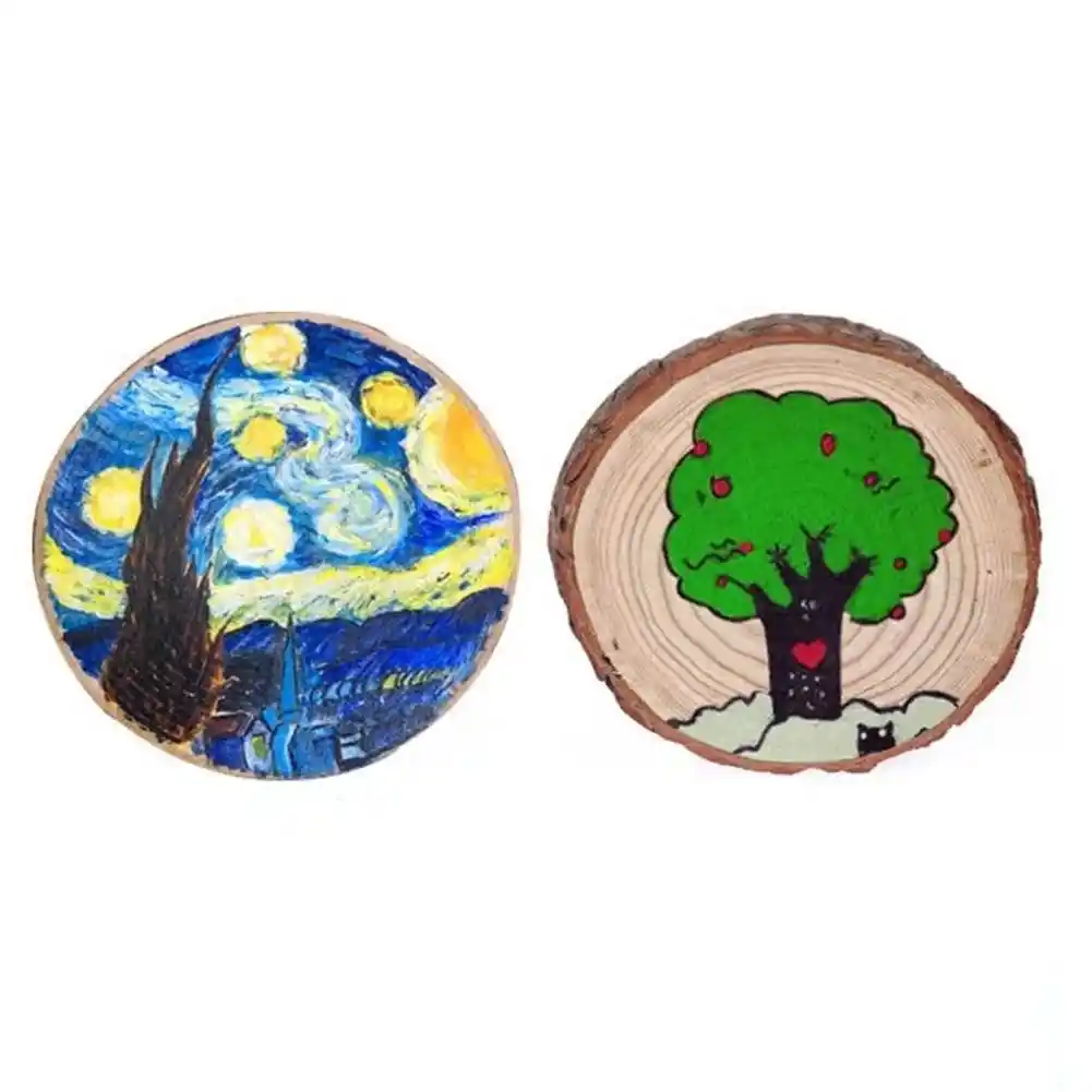 5 inch to 4 inch 20 pcs with tree bark circl