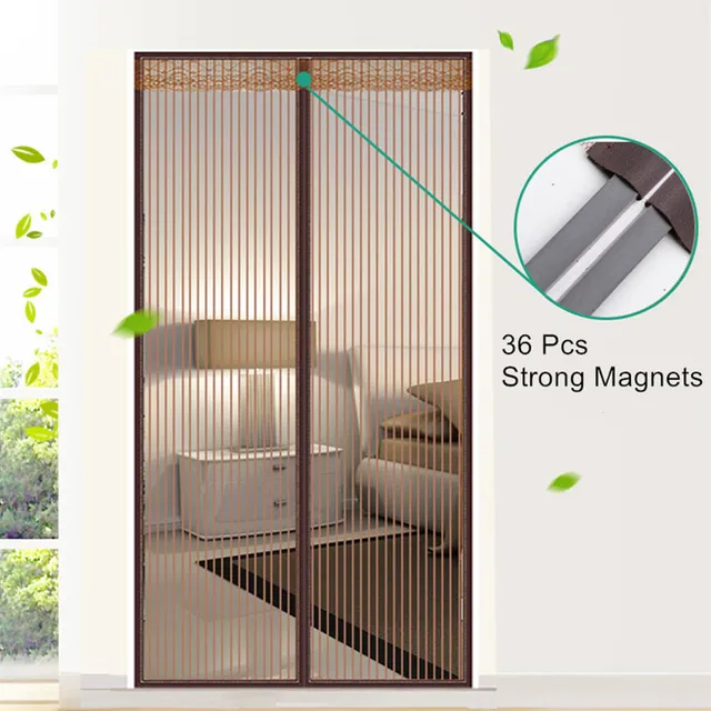 Magnetic mesh for curtains on the door 2