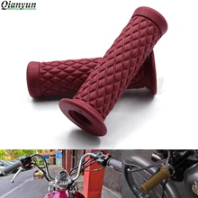 Универсальный 7/" 22 мм мотоцикл Винтаж резиновый руль для мотоцикла для Honda CB400 CB500F CB500X CB599 CB600 CB600F CB650F
