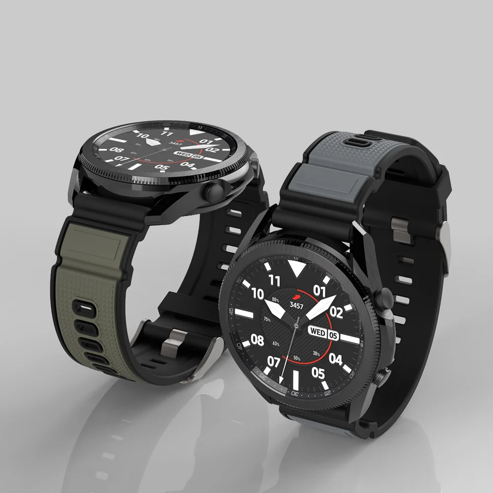Ремешки для наручных часов Samsung Galaxy Watch 3 ремешок браслет 22 мм 20 Active2 шестерни S2 S3 S4