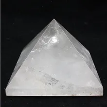 YM 315 15 cm cristal blanco natural pirámide decoración anti radiación feng shui(China)