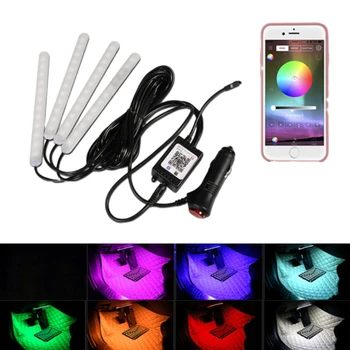 

LED Light Car Floor Foot Lighting For Honda Civic 2008 Accord HRV Fit Dio Jazz City Odyssey Jade Hornet Pcx 125 CRV Accessories