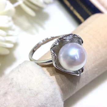 

Charm Design 925 Silver Adjustable Ring Settings Base Findings Mountings Parts for Oyster Pearl Corals Jade Beads Stones