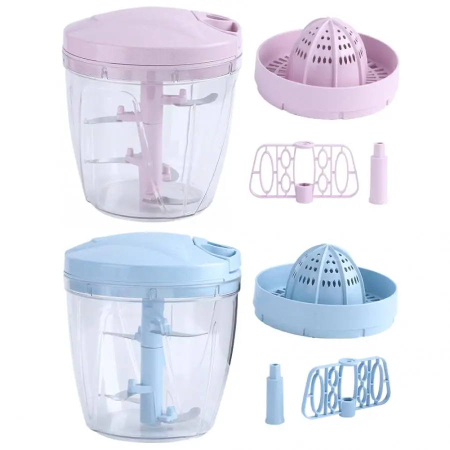 

900ML Multi Function Meat Chopper Hand-Pulled Meat Mincer Household Food Processing Tool kitchen Meat Manual Mincer