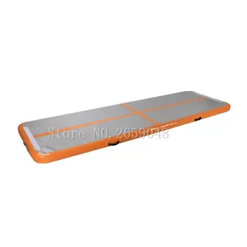 

Free Shipping 4m Orange Inflatable Cheap Gymnastics Mattress Gym Tumble Airtrack Floor Tumbling Air Track For Sale