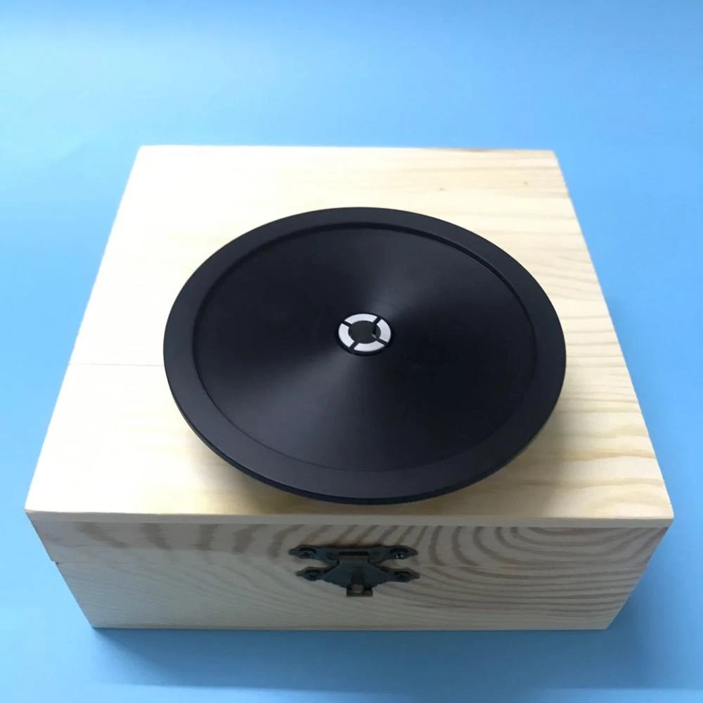 POM Vinyl Record Clamp 76g LP Disc Stabilizer Record Turntable Vinyl Clamp Vibration Damper wood hard box pack|Turntables| - AliExpress