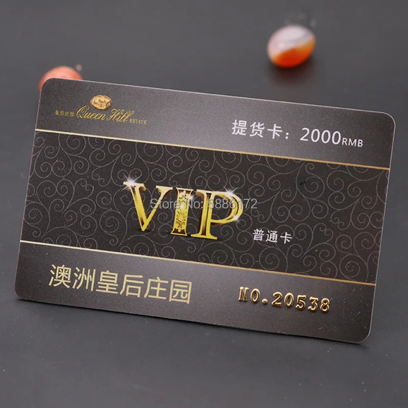 Пользовательская печать ПВХ VIP подарок лояльность карта пластиковые членские