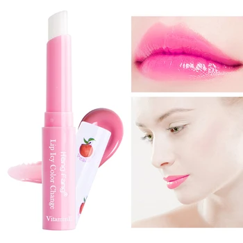 

1 Pc Peach Jelly Lip Balm Natural Temperature Change Color Lipstick Moisturizing Nutritiouing Lasting Peach Lip Gloss Hot TSLM1