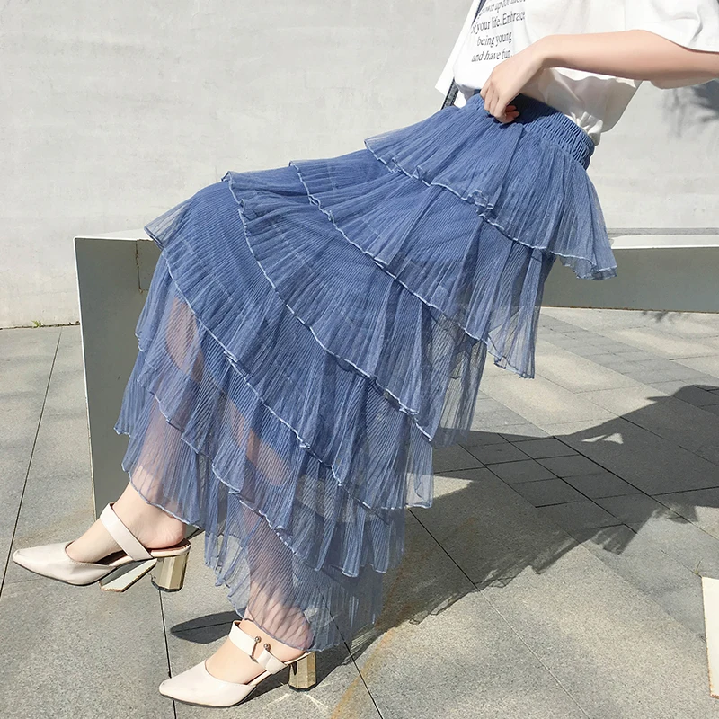 Gimmetheyoung★韓国★人気★G_TUTU LAYERED COTTON SKIRT 2色 H633ed762775f45a6ac15a043396f7