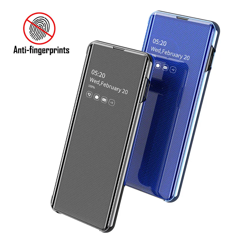 

Smart Mirror Phone Flip Case for Samsung Galaxy A10 A20 A30 A40 A50 A70 Note 8 9 10 plus A7 2018 Mobile Phone Leather Case Cover