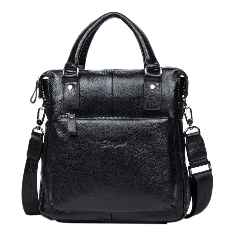 

ABDB-DANJUE Leather Men's Crossbody Shoulder Bag Gentleman Business Computer Bag Handbag