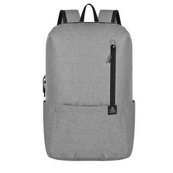 

Men Women Zipper Solid Travel Sports Outdoor Large Capacity Ultralight Backpack Casual Shoulder Bag Students Waterproof Fashion