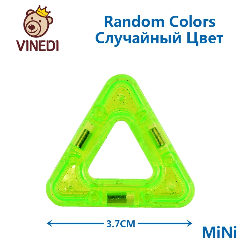 VINEDI мини размер магнитные блоки Магнитный конструктор Набор конструкторов модель и строительные игрушки магниты Развивающие игрушки для детей - Цвет: Синий