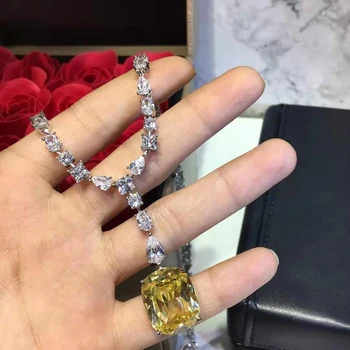 

Designer Fashion silver color Jewelry 3A Cubic Zirconia Party Necklace